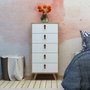Hanah Home Frenzu Cómoda Roble y Blanco